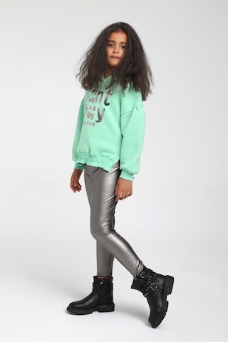 Escabel Kız Çocuk Salash Kesim Kapişonlu Sweatshirt Yeşil