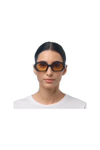 Okkia Andrea Altıgen Unisex Güneş Gözlüğüsiyah / Lens : Sarı Siyah
