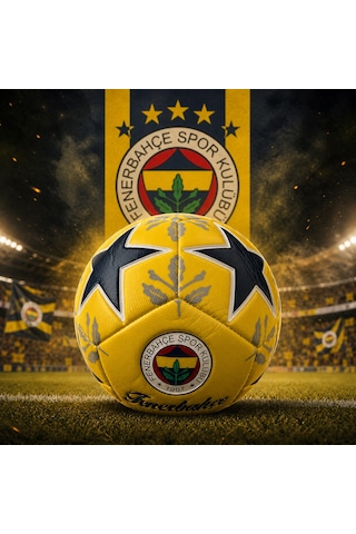 Fenerbahçe Lisanslı Futbol Topu No:5 430 Gr Dayanıklı Dikişli Profesyonel Top Sarı