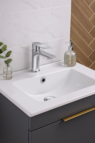 Fawer Faucet & Shower Krom Lavabo Bataryası 600-cs Krom