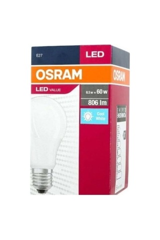 Osram 8.5W 60W E-27 Duy 6500K 806 Lm Beyaz Işık Led Ampul