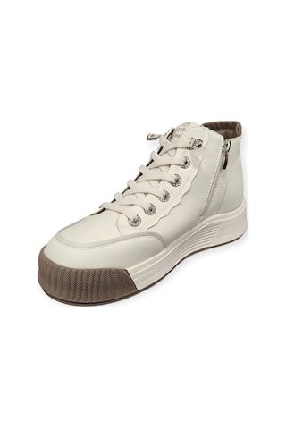 Guja 25k334 Kalın Taban Bilek Boy Kadın Sneakers Bot Kahverengi
