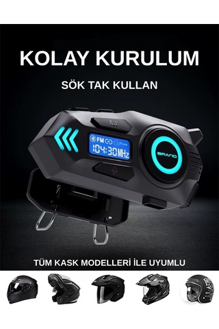 K09 İntercom Bluetooth Motosiklet Kask Kulaklığı İntercom Kulaklık