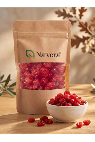 Natvera Tatlandırılmış Kiraz Kurusu 500 G Kilitli Kraft Paket