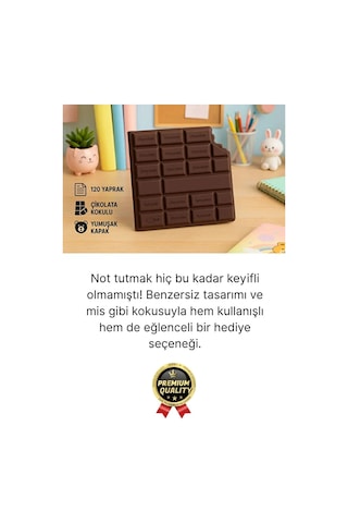 Özel Tasarım Eğlenceli Hediyelik Isırılmış Lezzet Gerçekçi Çikolata Görünümlü Kokulu Not Defteri Diğer
