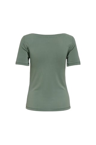 Only Kadın Kayık Yaka Yeşil T-shirt - 15367559 Yeşil