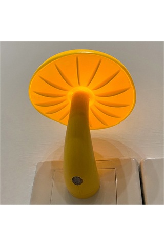 Tcherchi Sevimli Mantar Led Başucu Tak-çalıştır Gece Lambası Sarı