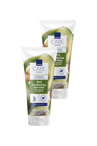 Care Avokado Ve Badem Yağı İçeren 3 U 1 Arada Saç Maskesi 200ml İkili Paket