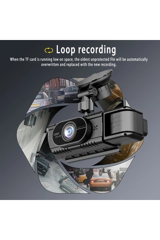 Xuweiwei 360 4 Kanallı Araç Kamerası - 1080p Ön Ve 720p Sol Sağ Arka Görüş Gece Görüşlü 4 Lenses Without Memory Card Dahil Değildir