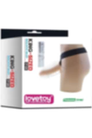 Hızlı Express Lovetoy Eğik Pozisyonda Titreşimli Belden Bağlamalı Protez Penis
