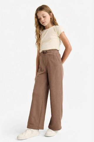 Defacto Kız Çocuk Wide Leg Beli Lastikli Geniş Paça Eşofman Altı D0743a825aubn534 Kahve