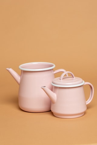 Rosa Di Verona Emaye Pembe Çaydanlık Takımı Ebutay Pembe