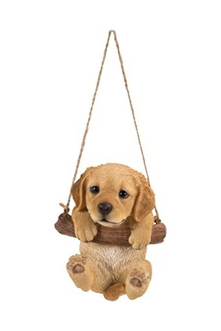 Ltd Hi 87704-ı Asılı Retriever Köpek Yavrusu Dış Mekan Heykelcik Taba Kahverengi Diğer