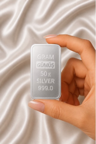 50 Gram Külçe Gümüş Yatırımlık Gümüş