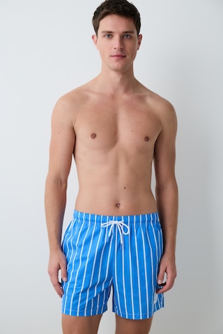 Penti Blue Thick Stripe Çok Renkli Şort