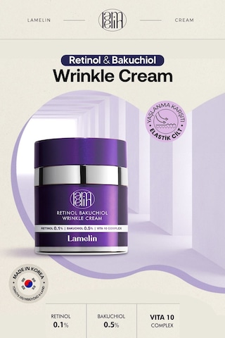 Lamelin Retinol ve Bakuchiol İçeren ve Leke Krem Lamelin Retinol Bakuchiol Cream 75 ML