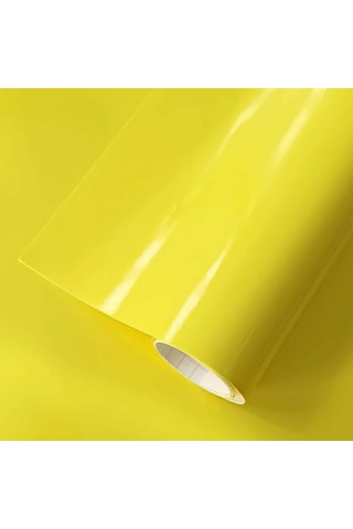 Sarı Renk Kendinden Yapışkanlı Çok Amaçlı Kaplama Folyosu 61 Cm X 1 Metre