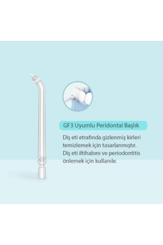 Gf3 Ağız Duşu Başlığı 2'li Periodontal Uyumlu GF3