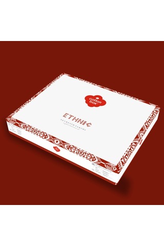 Cotton Box Ethnic Çift Kişilik Nevresim Takımı Felix Kiremit (425125430) Kiremit