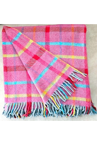 Çift Kişilik Pamuklu Battaniye 180 200 Cm X 5043 Çok Renkli