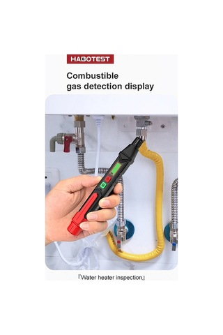 Sandwich Habotest Ht60 Lcd Ekranlı Metan Propan Gaz Dedektörü, El Tipi Yanıcı Gaz Alarmlı