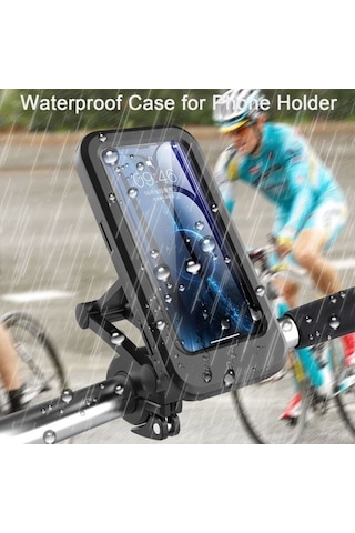 Asua Su Geçirmez Ayarlanabilir Mıknatıslı Gidon Bağlantı Atv Motorsiklet Bisiklet Telefon Tutucu Tutacağı