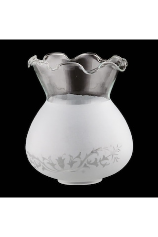 Fanus Avize Camı Mat Beyaz(Boyu 14 Cm, Çapı 12 Cm)