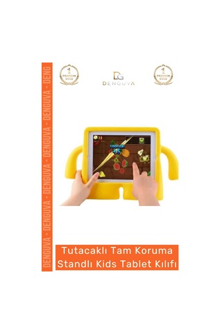 Tablettutucu Apple İpad 7 8 9 Nesil 10 2 Inç Yumuşak Dokulu Tutacaklı Darbe Tam Koruma Standlı Kids Diğer