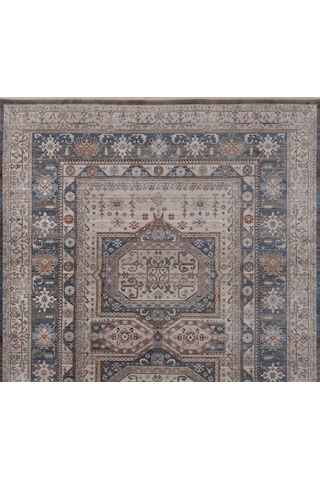 Gabardin Halı 7/24 Serisi 1481 Mavi Salon Oturma Yatak Odası Halısı Mavi
