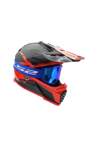 Ls2 Charger Goggles Motokross Gözlük Mavi