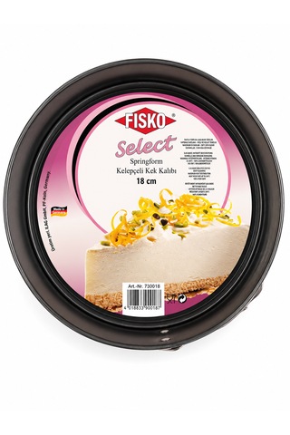 Fisko Yuvarlak Kelepçeli Kek Kalıbı 18 Cm Siyah