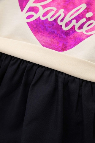 Defacto Kız Bebek Bisiklet Yaka Barbie Uzun Kollu Sweatshirt Elbise D2542A524AUER233 Ekru