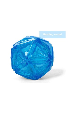 Hangfox Köpekler İçin Dayanıklı Tpr Chew Oyuncağı - Işıklı Ve Sesli Fırlatılabilir Top, Diş Temizliği Ve Etkileşimli Oyun