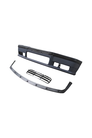 Bmw 3 Serı E36 91/98 Ön Tampon Astarlı Spoilerli/bandlı/panjurlu Mtech/m3 3 Çıtalı Izgara