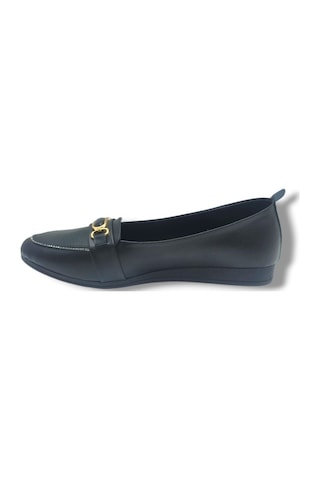 C-shoes Ys3069-26 Cilt Taşlı Elips Toka Anatomik Kadın Babet 41-42 Sıyah