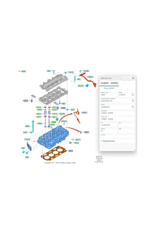 Subap Takımı Std Focus Berlingo 1.5tdcı 18 Gns79087909 - Jx6q6505aa - Jx6q6507aa