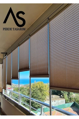 As Perde Plicell Cam Balkon Perdesi