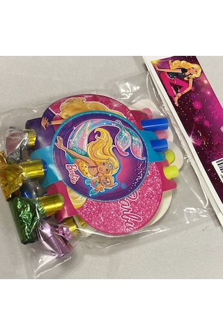 Barbie Kaynana Dili, Parti Düdüğü, 6lı Paket Uzayan Parti Düdüğü,uzat Çek Düdük Diğer