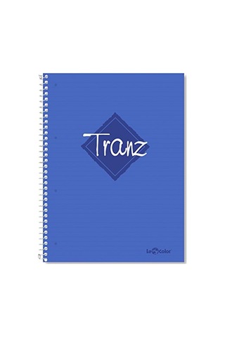 2012095 2 Tranz Pp Kapak 1.hamur Kağıt Spiralli Defter Çok Renkli