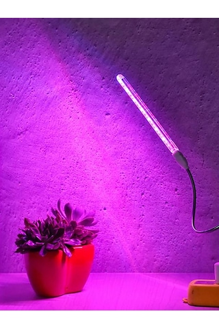 Taşınabilir Bitki Büyütme Lambası 21 Led Mor Stick Led Aydınlatma