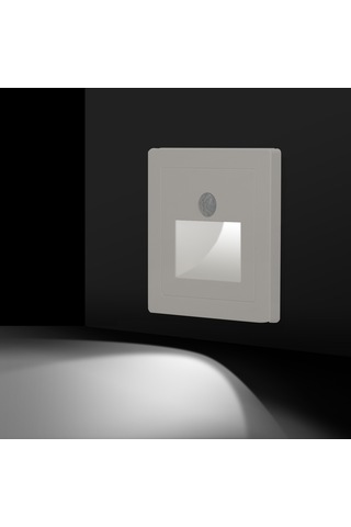 Maiyame Ac220v 6500k Beyaz Led Basamak Lambası, 4m Hareket Algılama, Ateş Güvenli Pc Malzeme, 4 Adet Paket Beyaz