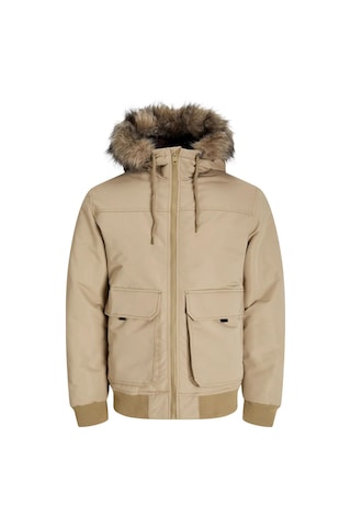 Jack & Jones 12258409 Jjconstruct Faux Fur Bomber Erkek Kadife Kürklü Ceket Elmwood