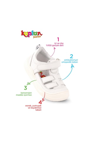 Kaptan Junior İlkadım Hakiki Deri Erkek Bebek Ortopedik Ayakkabı İmse 512 001