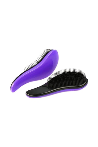 Koodmax Oval Dolaşık Önleyici Saç Fırçası - Saç Açıcı Tarak - Lavanta Mor