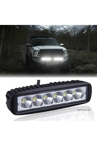 6 Led 18 W Off Road Gündüz Farı Sis Farı Yayıcı Delici Off Road