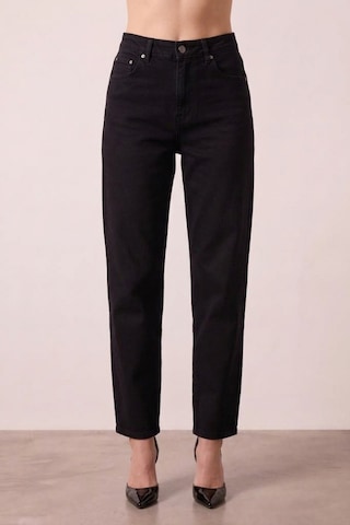 Guitar Tapered Fit Siyah Jean Pantolon