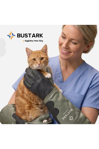 Bustark Koruma Eldiveni Kedi Tutma Eldiveni Dirseğe Kadar Çift - Bt-55-pro