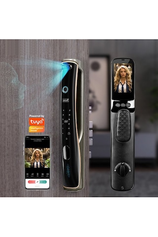 Akıllı Kilit Yüz Tanıma, Parmak İzi, Şifre, Uygulama, Kart, Nfc