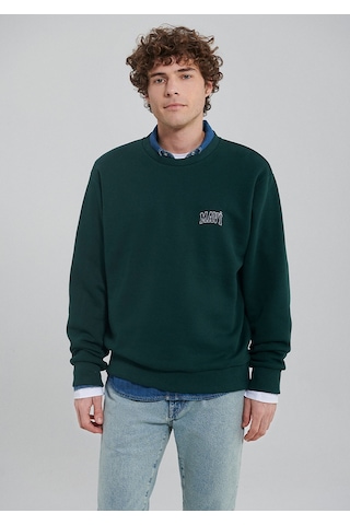 Mavi - Mavi Logo Baskılı Yeşil Sweatshirt 0611716-81570 Yeşil