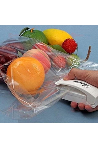 Pilli Isıtmalı Pratik Poşet Kapatıcı Handy Sealer